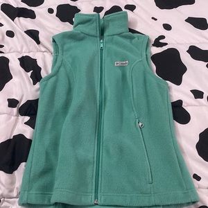 Teal-Blue Columbia vest. Women’s size small.
